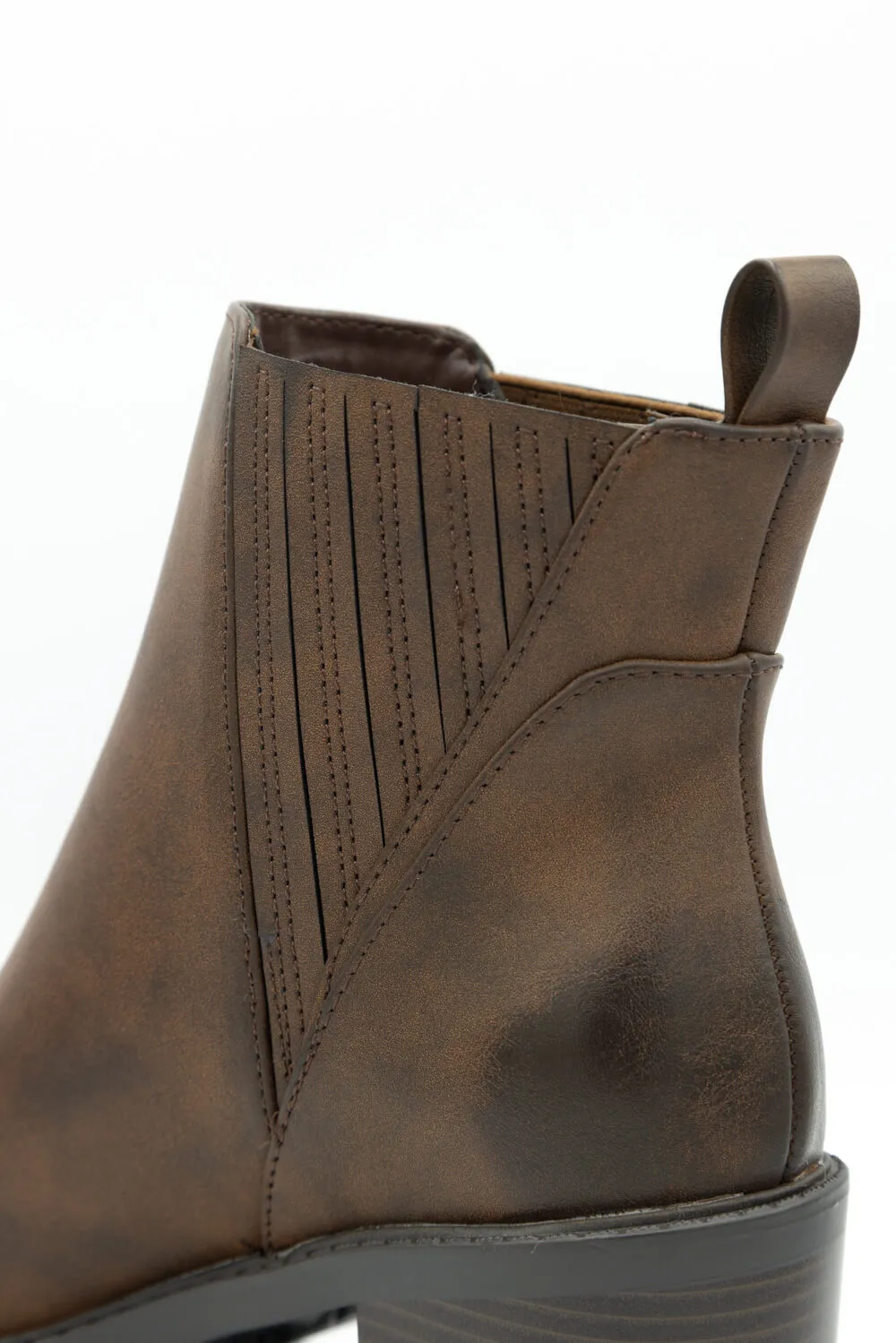 Soda Wisely Lug Booties for Women in Brown | WISELY-S BROWN sold by Glik’s product image thumbnail 4