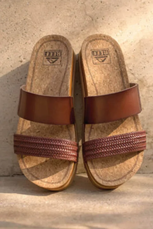 Reef Cushion Vista Hi Twist Sandals for Women in Chocolate Brown | CI8096 sold by Glik’s