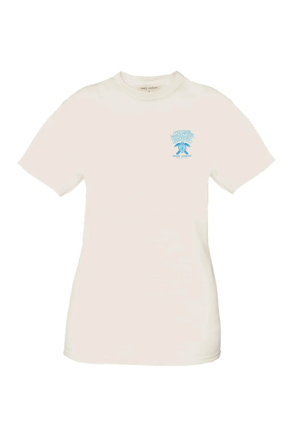 Simply Southern Plus Size Save Those Turtle Tracking T-Shirt for Women in Ivory | EXT-TRACK-SS-SUNSET-WISP sold by Glik’s product image thumbnail 2