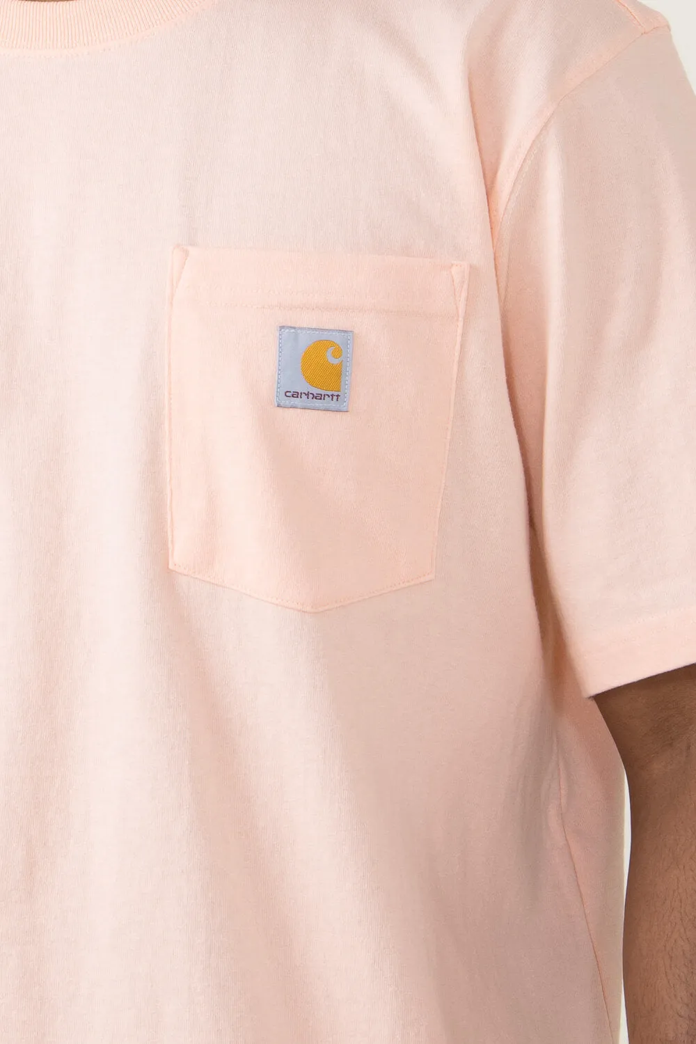 Carhartt Relaxed Fit Heavyweight Pocket C Graphic T-Shirt for Men in Peach Orange | 106149-Q74-TROPICALPEACH sold by Glik’s product image thumbnail 4