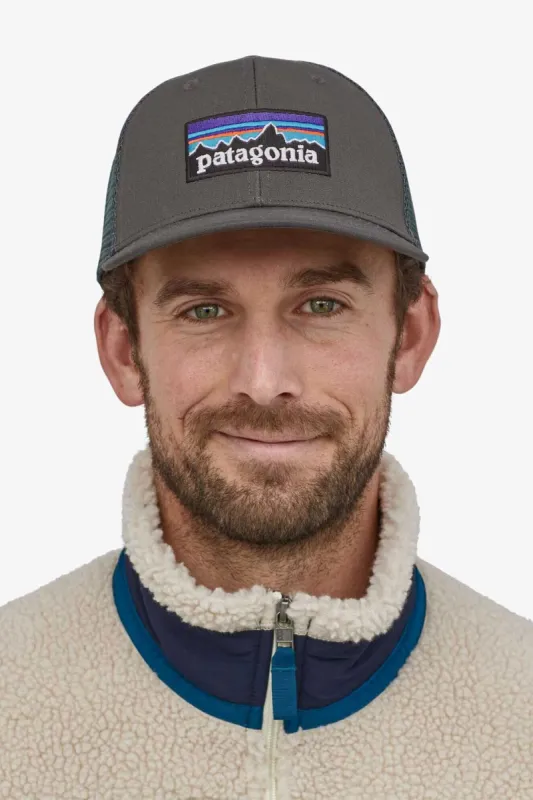 Patagonia Men’s P6 Logo Trucker Hat in Forge Grey | 38289-FGE sold by Glik’s