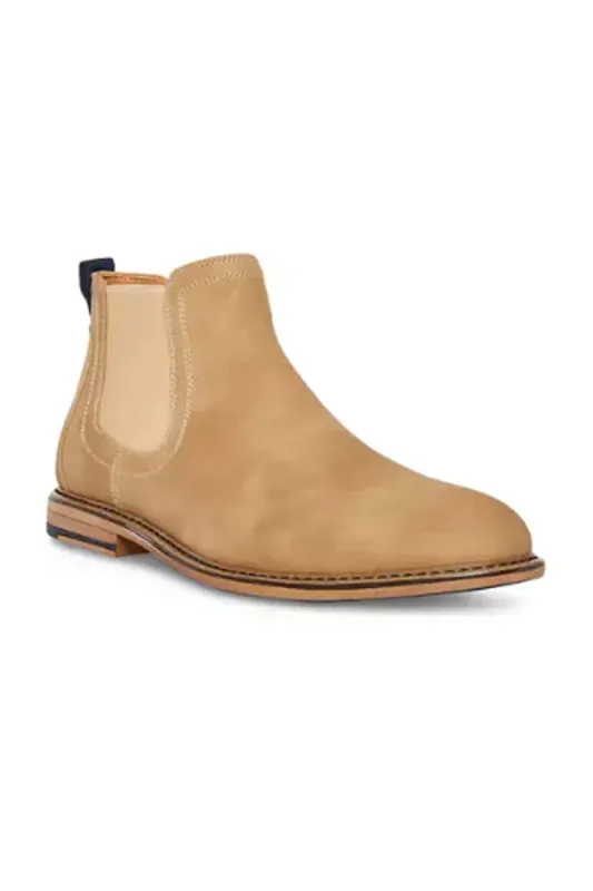 Steve Madden Greene Suede Chelsea Boots for Men in Taupe | GREENE-TAUPE sold by Glik’s
