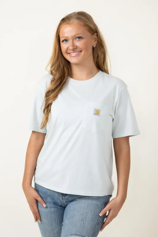 Carhartt Loose Fit Lightweight Patch T-Shirt for Women in Blue | 106122-E73 sold by Glik’s