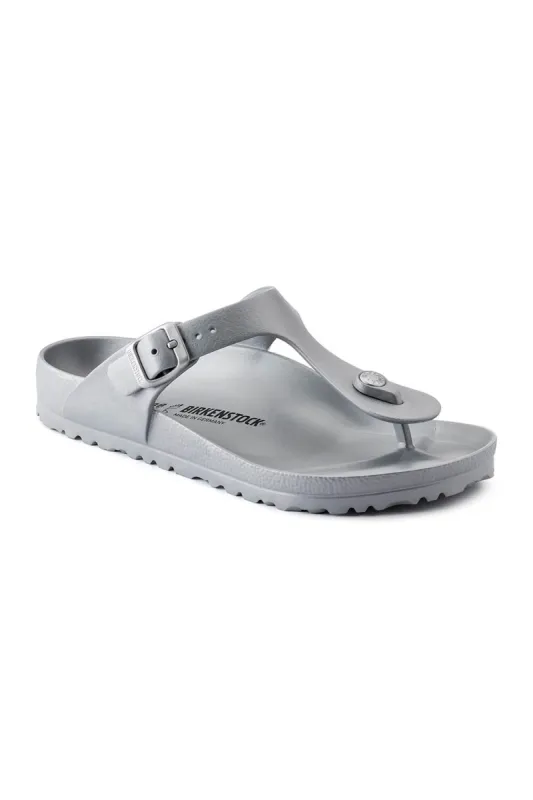 Birkenstock Gizeh EVA Sandals for Women in Metallic Silver | 1003496 sold by Glik’s