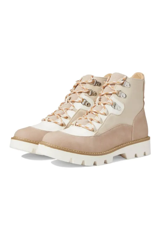 Dirty Laundry Pfeiffer Lug Lace Up Booties for Women in Taupe | PFEIFFER-TAUPE/CREAM sold by Glik’s