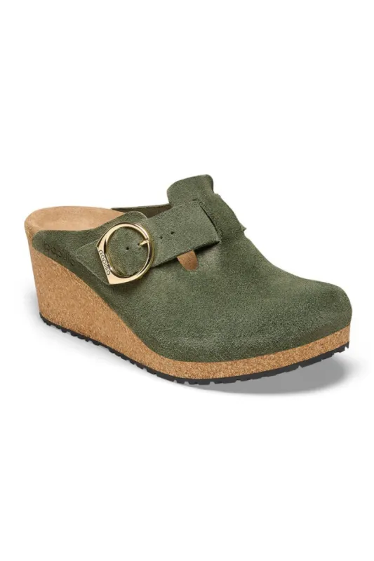Papillio by Birkenstock Fanny Wedges for Women in Thyme | 1025294 sold by Glik’s