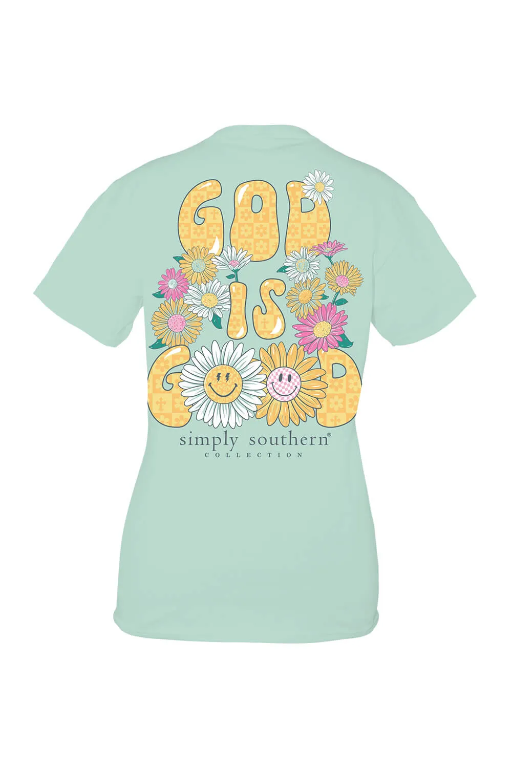 Simply Southern Plus Size God is Good T-Shirt for Women in Green | EXT-SS-GOOD-CHINCHILLA sold by Glik’s