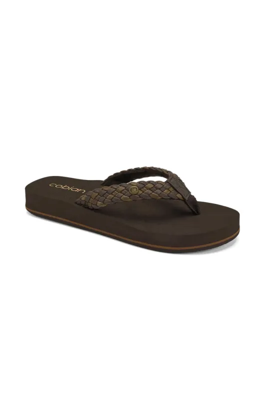 Cobian Braided Bounce Flip Flops for Women in Brown | BRB10-201 sold by Glik’s