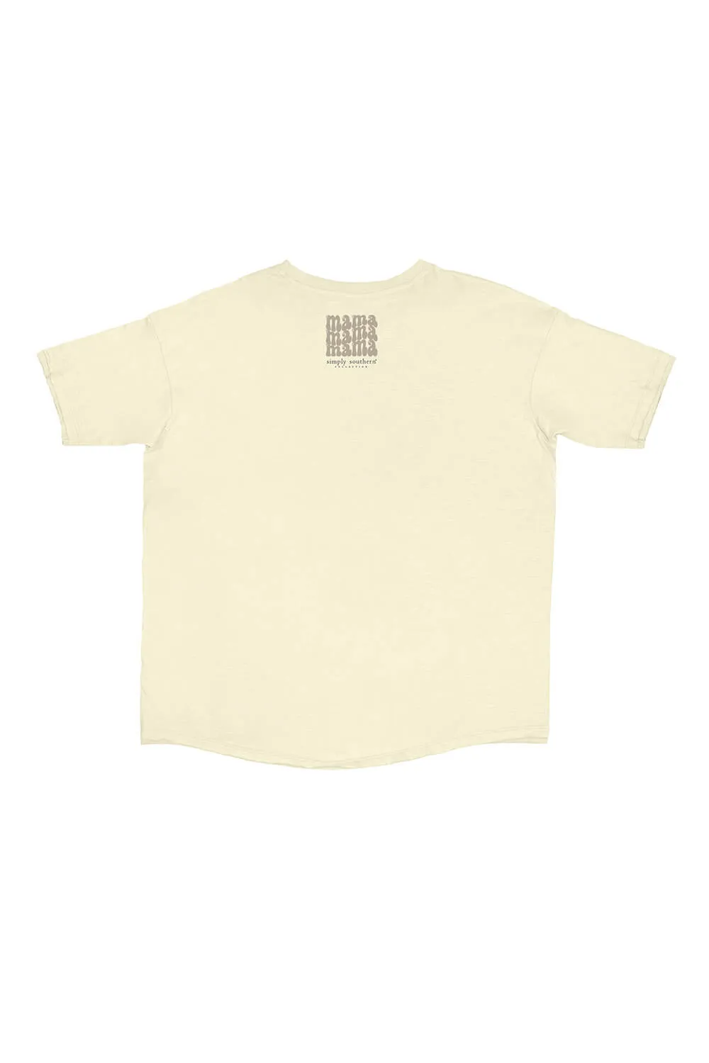 Simply Southern Boxy Mama T-Shirt for Women in Yellow | BOXY-SS-MAMA-WHISPER sold by Glik’s product image thumbnail 2