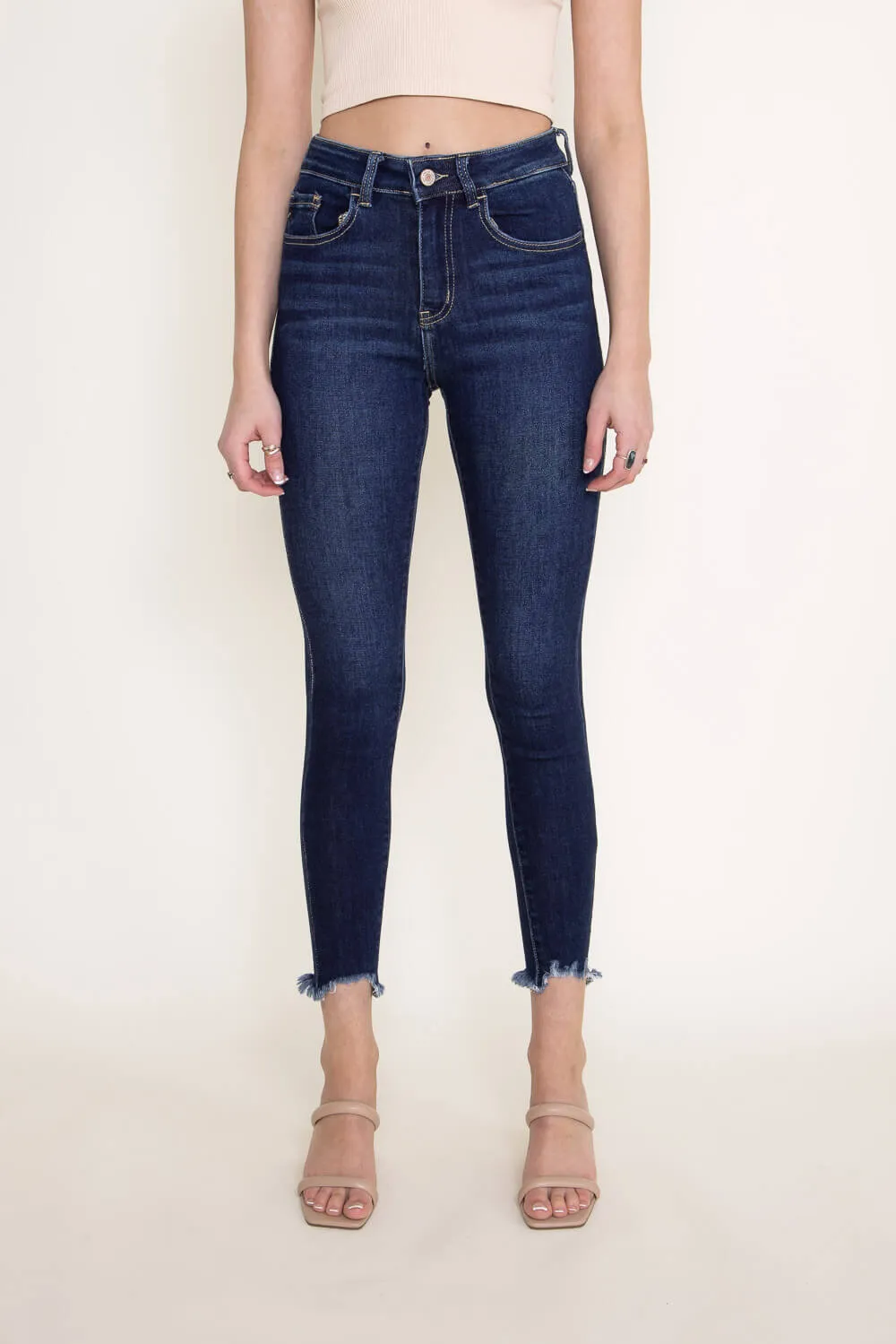 KanCan High Rise Ankle Skinny Jeans for Women | KC11256D sold by Glik’s
