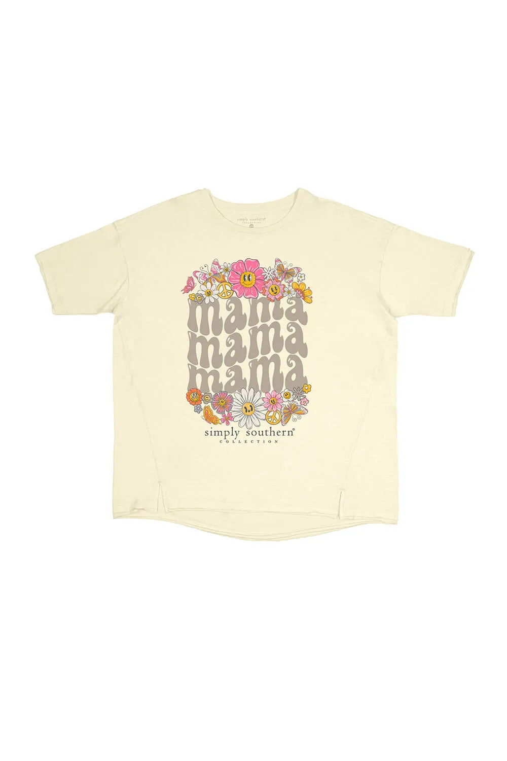 Simply Southern Boxy Mama T-Shirt for Women in Yellow | BOXY-SS-MAMA-WHISPER sold by Glik’s product image thumbnail 3