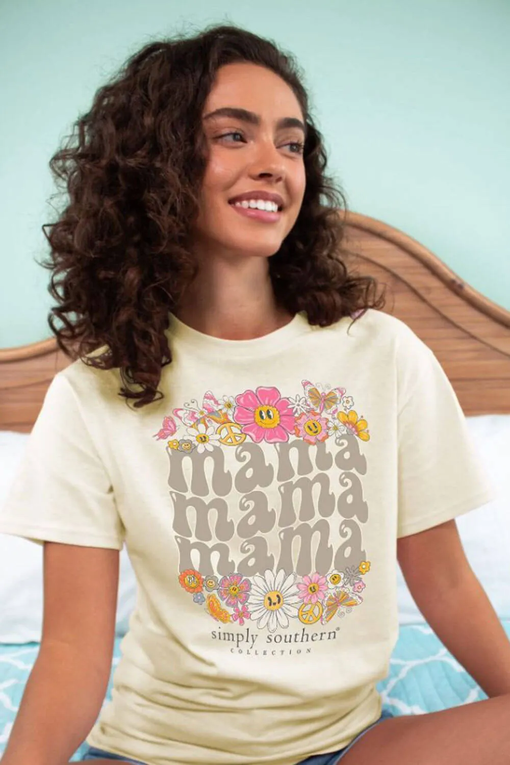 Simply Southern Boxy Mama T-Shirt for Women in Yellow | BOXY-SS-MAMA-WHISPER sold by Glik’s