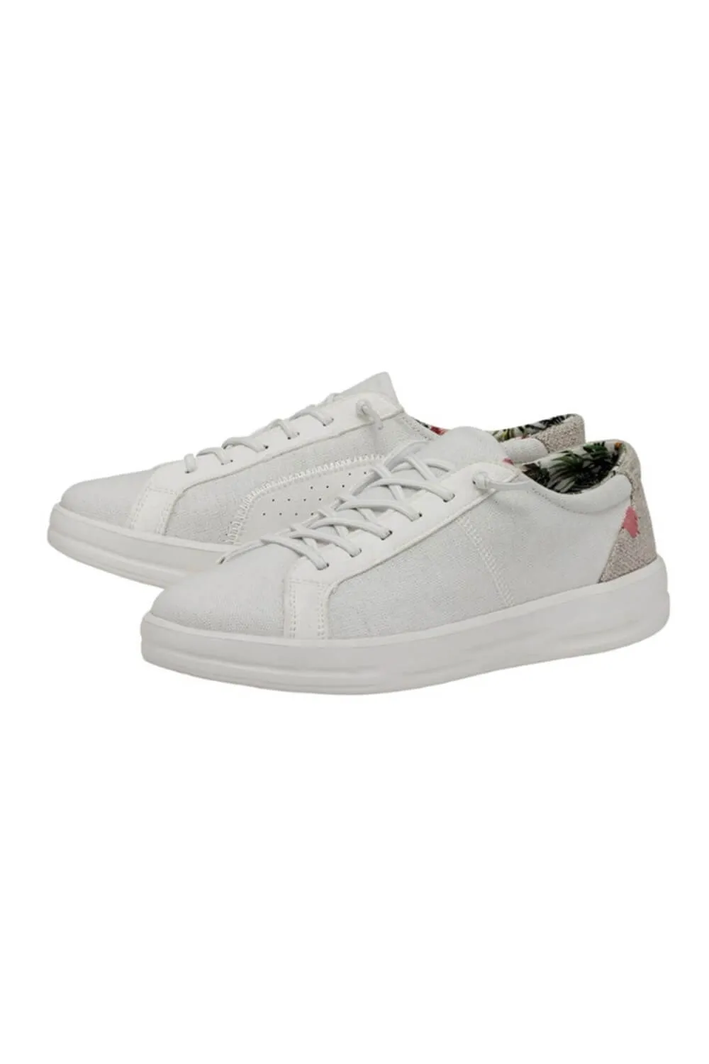 HEYDUDE Women’s Karina Sneakers in Coconut White | 40154-1JZ sold by Glik’s