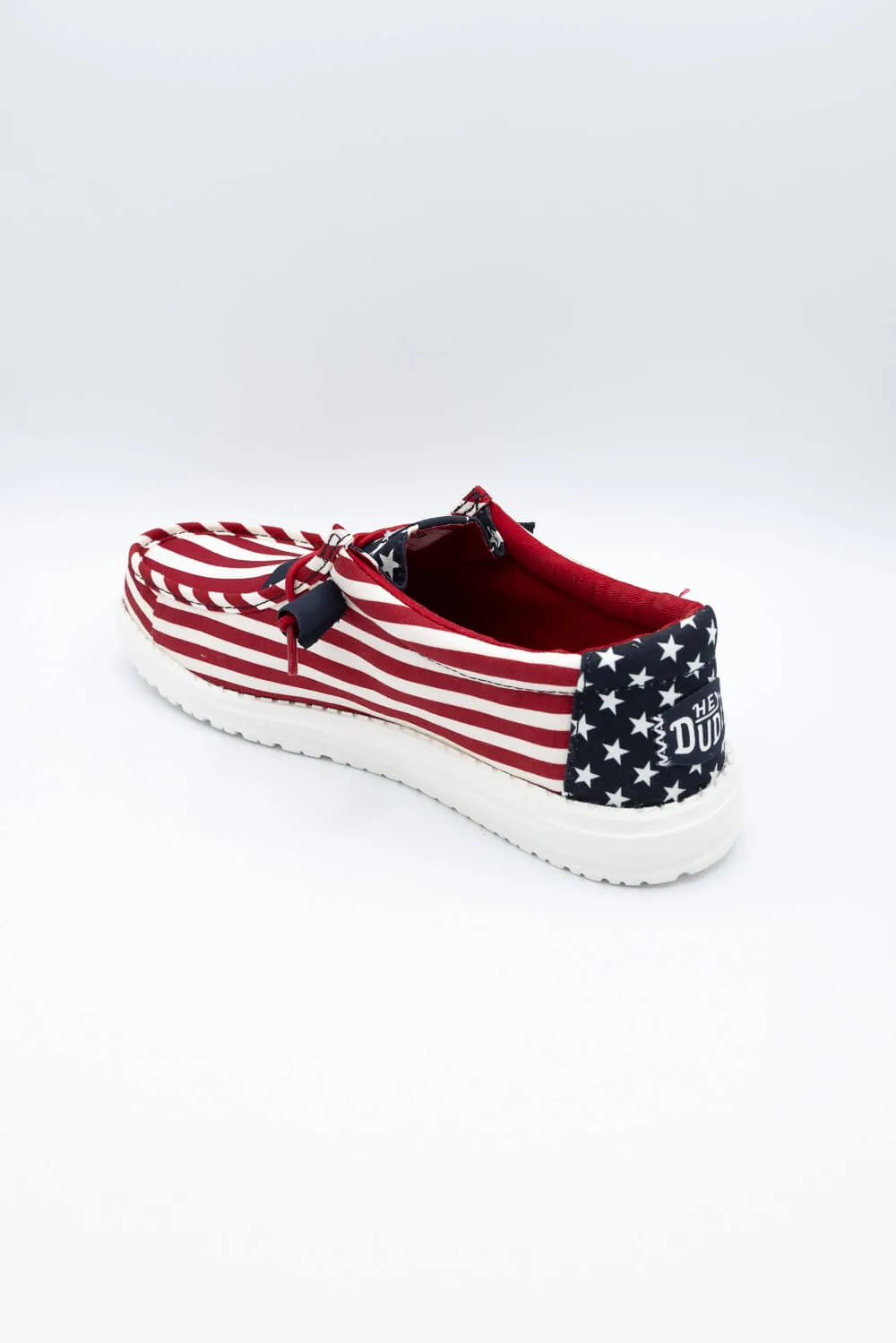 HEYDUDE Men’s Wally Americana Shoes in American Flag | 40687-9CW sold by Glik’s product image thumbnail 3