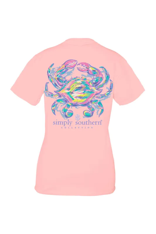 Simply Southern Plus Size Crab T-Shirt for Women in Pink | EXT-SS-CRAB-LOTUS sold by Glik’s