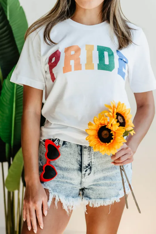 Pride Graphic T-Shirt for Women in White | 9010X-TS-WHITE sold by Glik’s