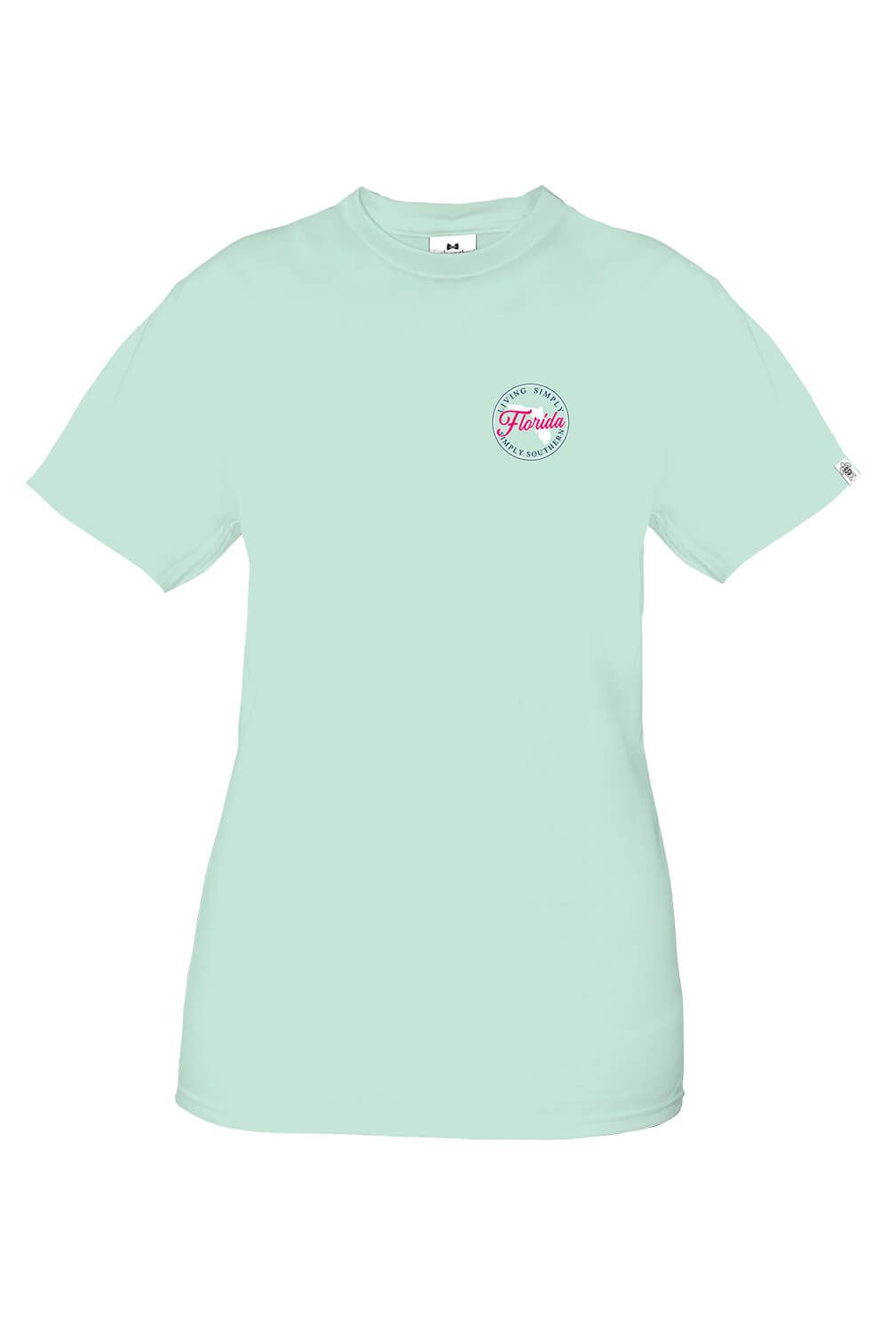 Simply Southern Youth Florida T-Shirt for Girls in Breeze Blue | YTH-SS-STATES-FL-BREEZE sold by Glik’s product image thumbnail 2