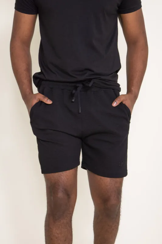 1897 Active Diamond Weave Shorts for Men in Black | MP923-BLACK sold by Glik’s