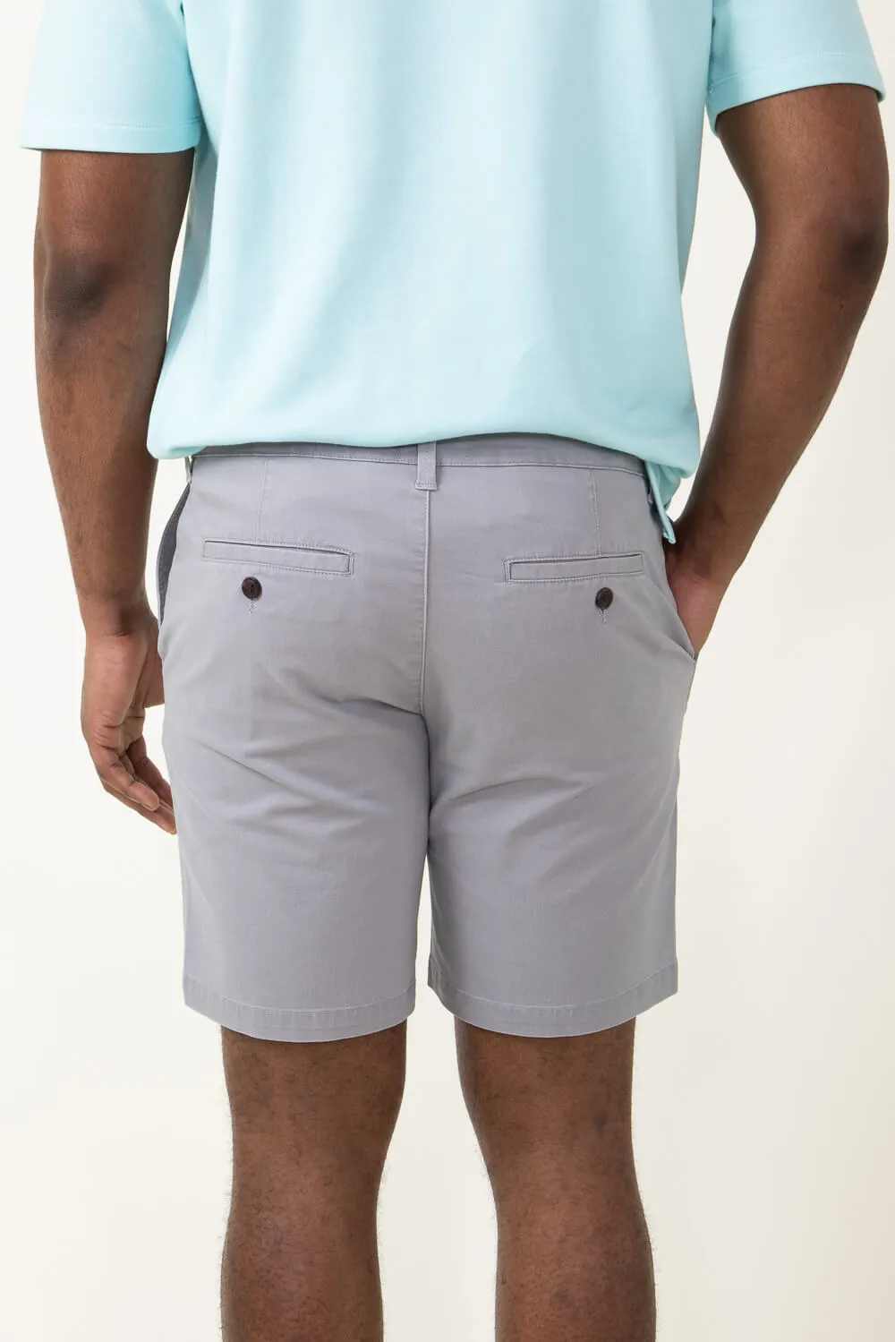 1897 Original 8" Wash Twill Shorts for Men in Light Grey | 4GLX1222-LT GREY sold by Glik’s product image thumbnail 3