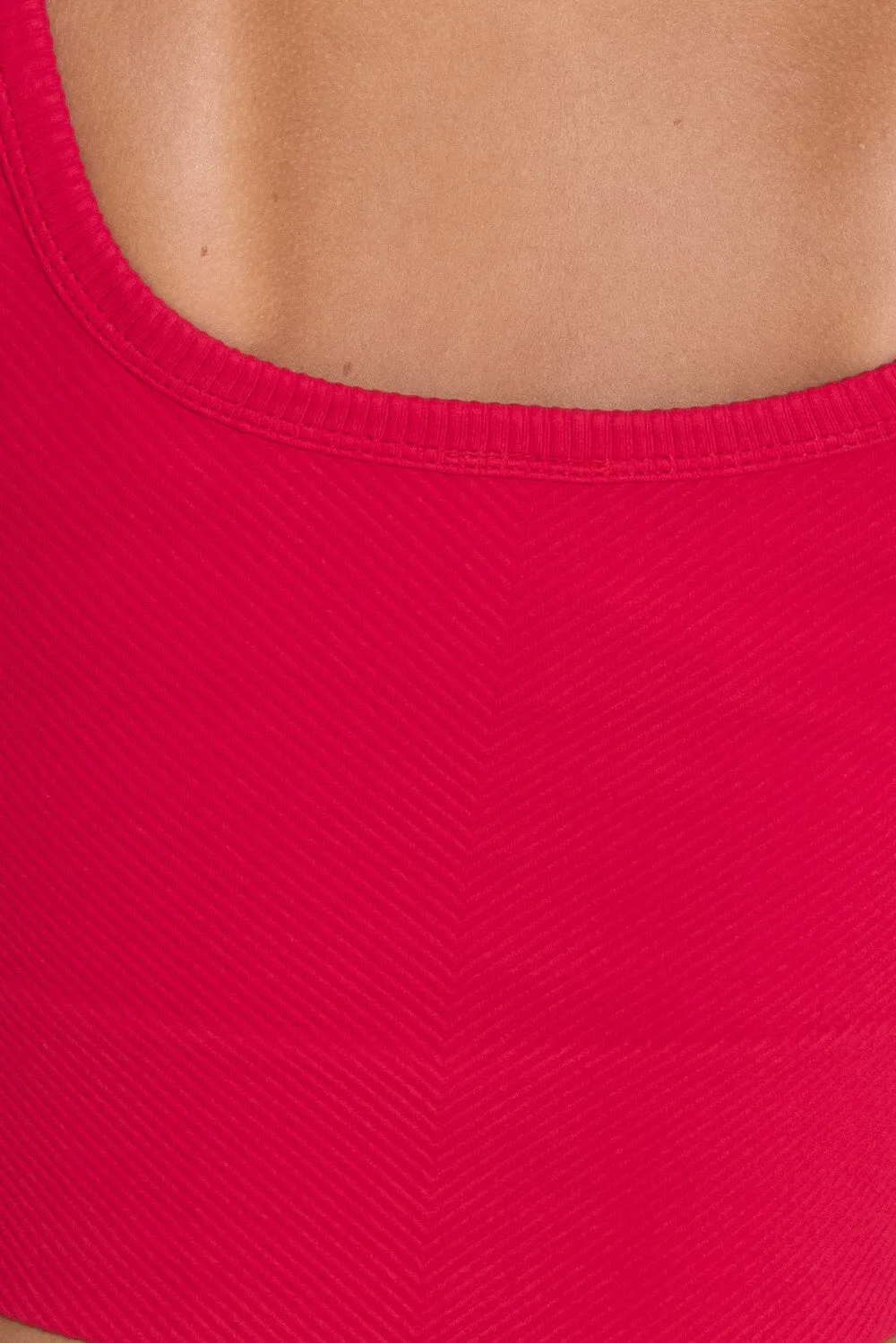 NikiBiki Chevron Ribbed Brami for Women in Red | NS7801-VIVAMAGENTA sold by Glik’s product image thumbnail 4