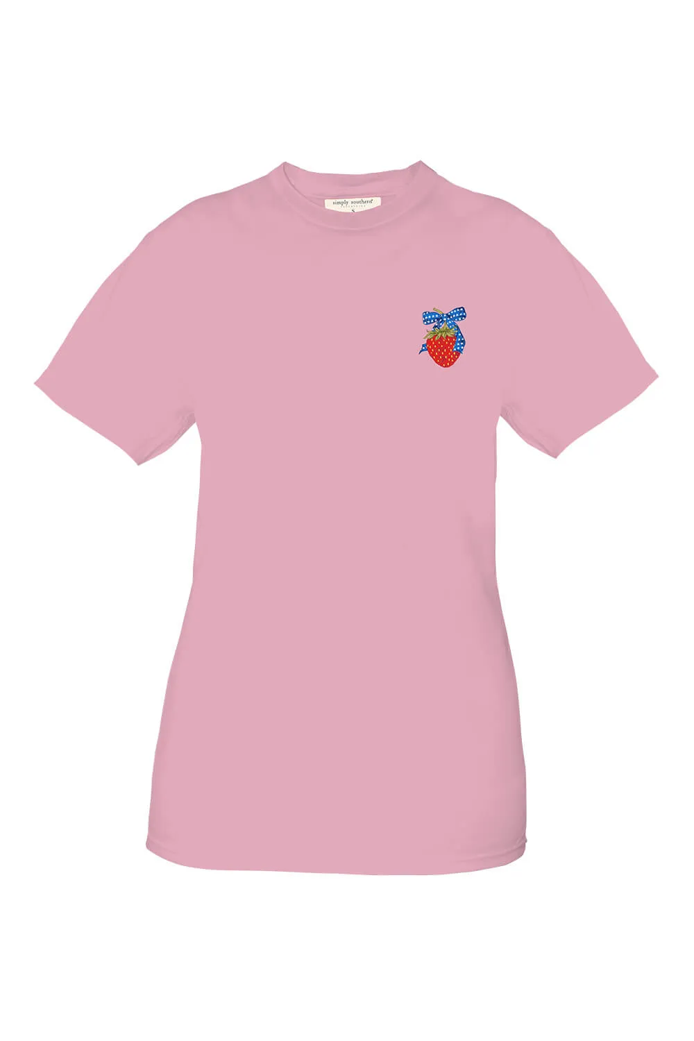 Simply Southern American Girly Strawberry T-Shirt for Women in Pink | SS-AMRGIRLY-PETAL sold by Glik’s product image thumbnail 2