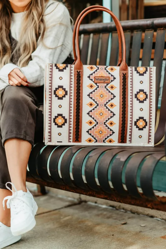 Wrangler Tote Bag for Women in Pink/Yellow | WG2202-8119CF sold by Glik’s