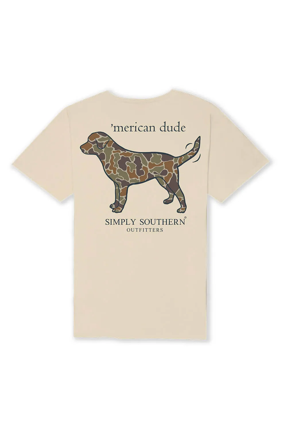 Simply Southern Camo Dog T-Shirt for Men in Sand | MN-SS-CAMODOG-SAND-S sold by Glik’s product image thumbnail 3