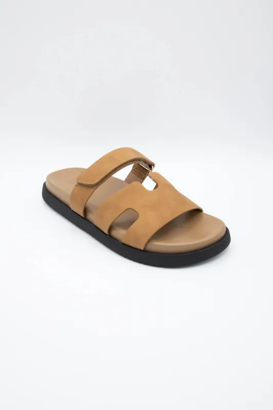 Soda Bianca Slide Sandals for Women in Brown | BIANCA-S TAN sold by Glik’s