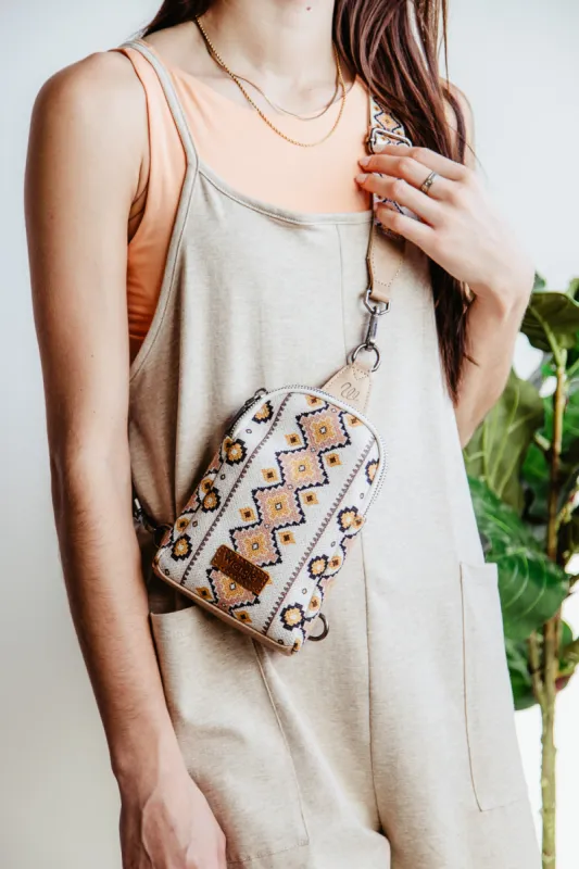 Wrangler Crossbody Sling Bag for Women in Pink/Yellow | WG2205-210TN sold by Glik’s