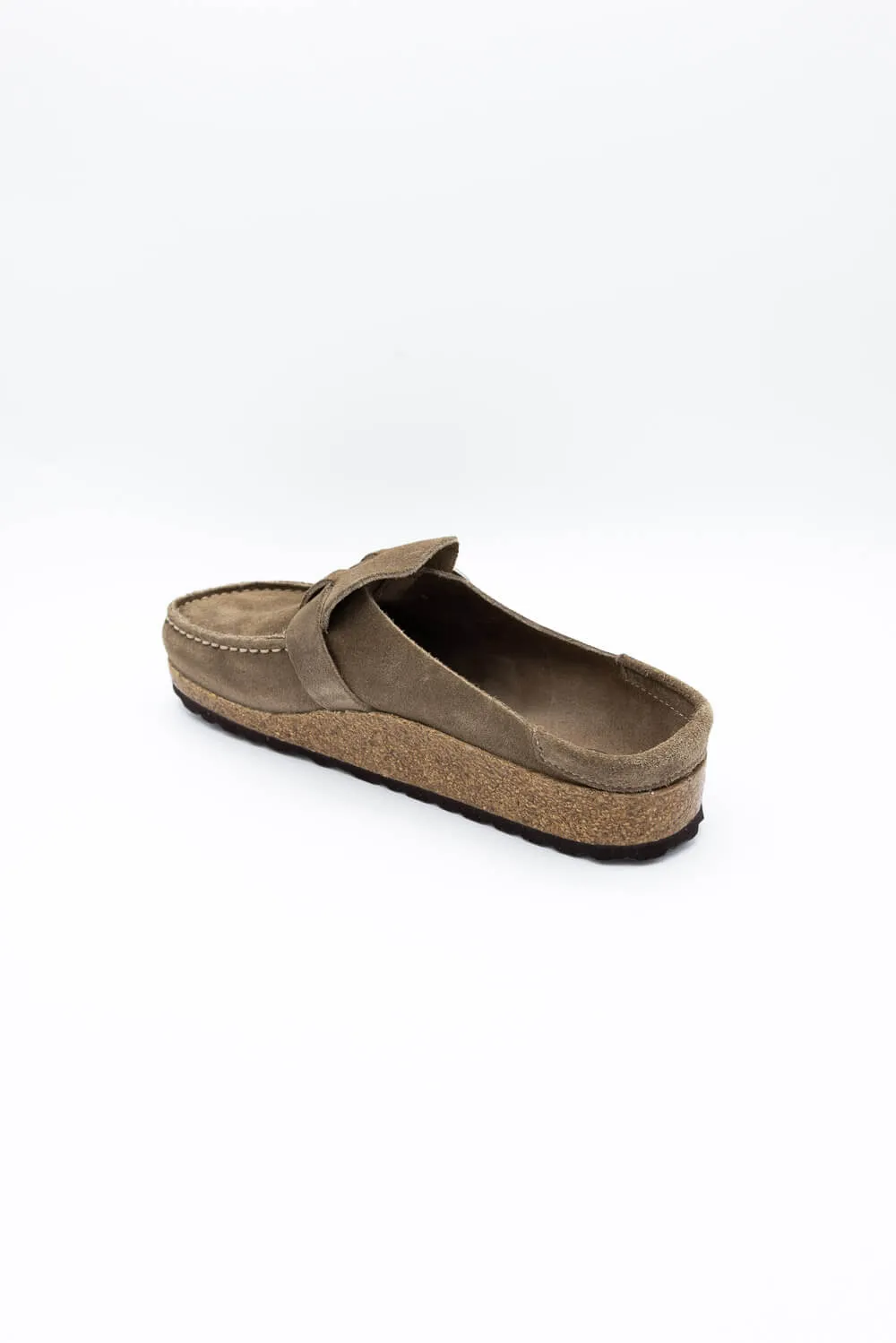 Birkenstock Buckley Suede Leather Mules for Women in Gray Taupe | 1019490 sold by Glik’s product image thumbnail 3