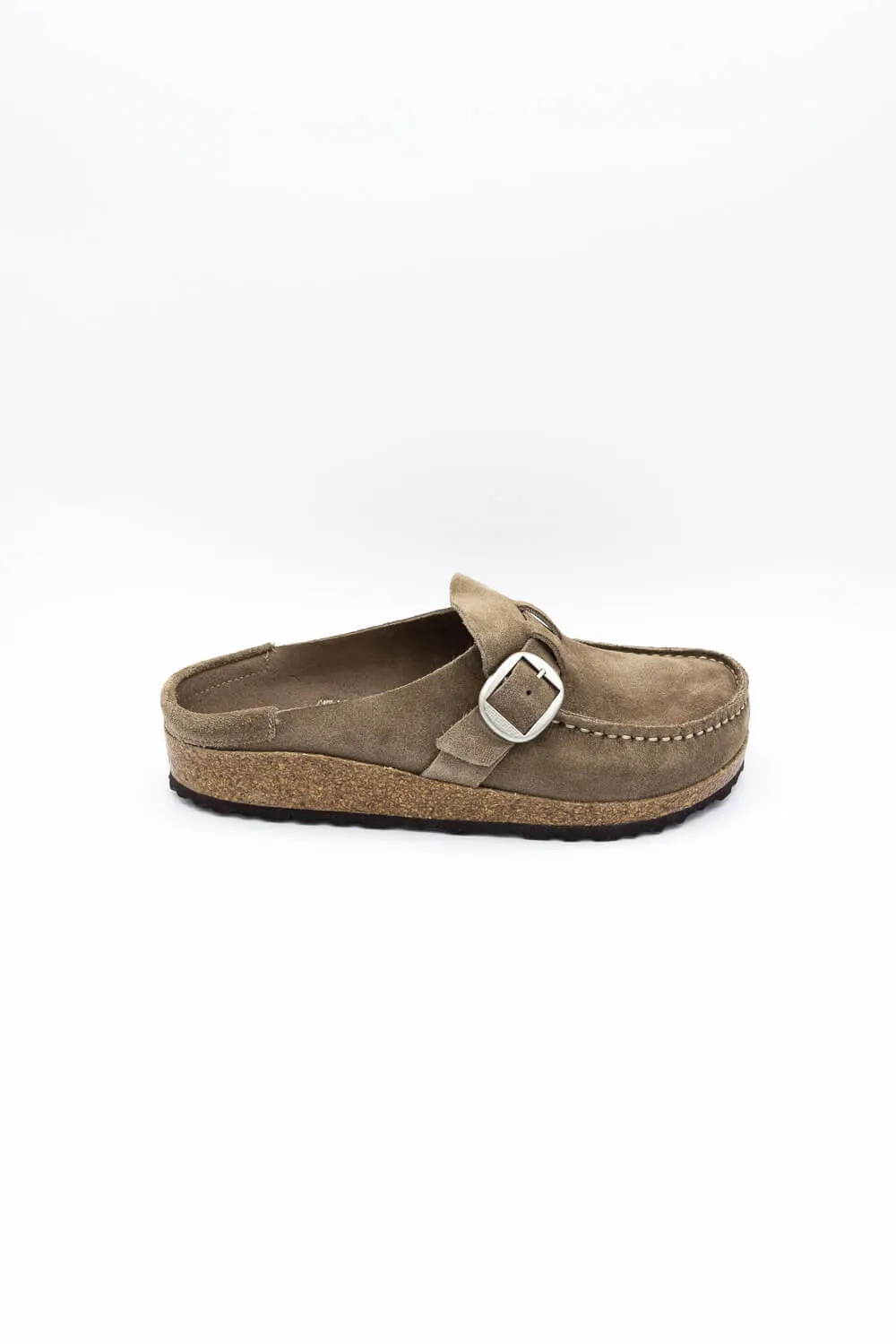 Birkenstock Buckley Suede Leather Mules for Women in Gray Taupe | 1019490 sold by Glik’s product image thumbnail 2