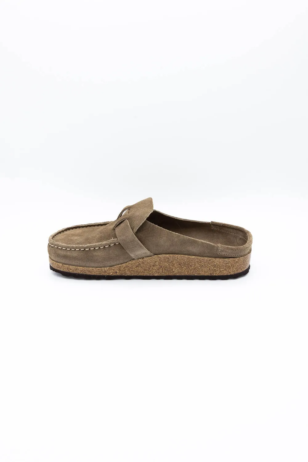 Birkenstock Buckley Suede Leather Mules for Women in Gray Taupe | 1019490 sold by Glik’s product image thumbnail 4