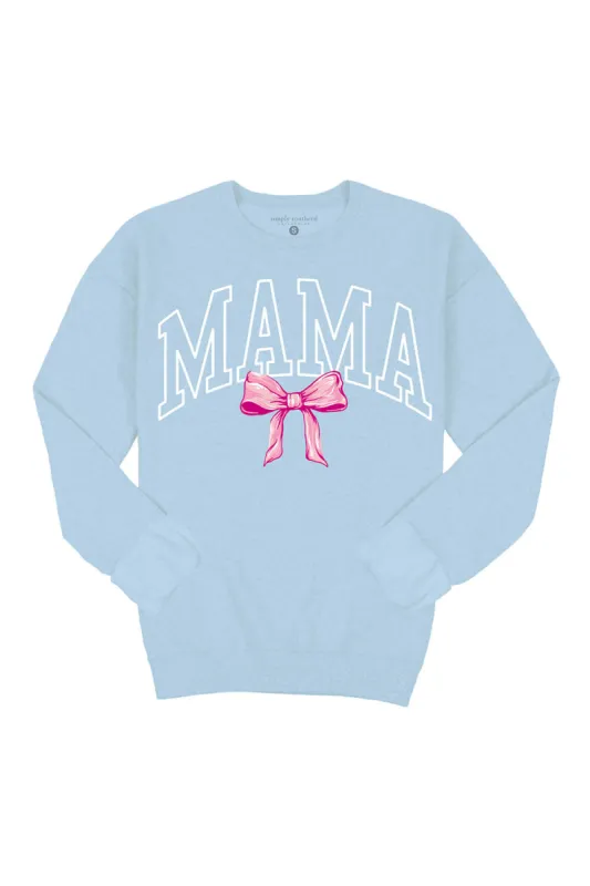 Simply Southern Plus Size Mama Fleece Crewneck for Women in Blue | EXT-CREW-MAMA-LTBLUE sold by Glik’s