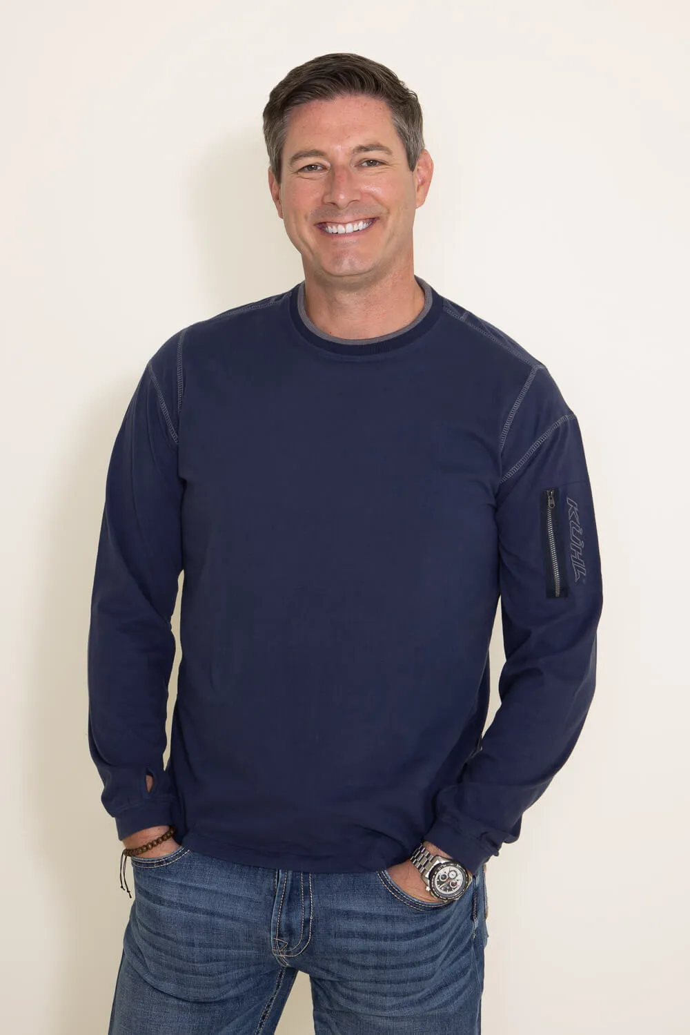 Kuhl Kommando Crew Shirt for Men in Mutiny Blue | 7499-MBL sold by Glik’s product image thumbnail 2