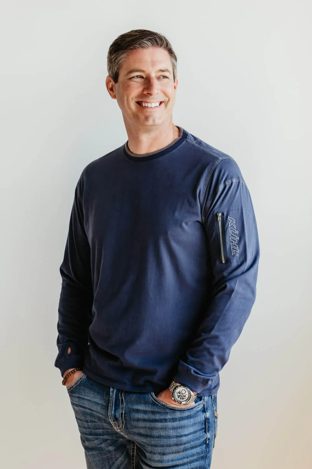 Kuhl Kommando Crew Shirt for Men in Mutiny Blue | 7499-MBL sold by Glik’s