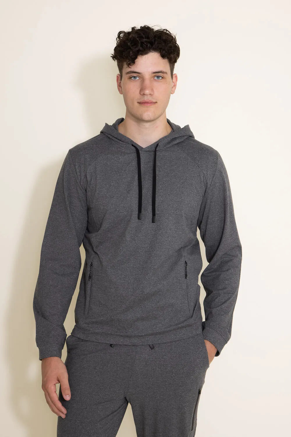 1897 Active Every Day Performance Hoodie for Men in Charcoal | MJ850-CHARCOALHEATHER sold by Glik’s product image thumbnail 2