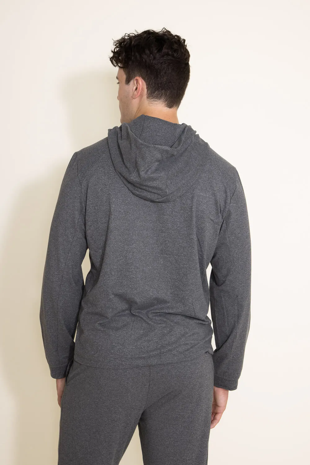 1897 Active Every Day Performance Hoodie for Men in Charcoal | MJ850-CHARCOALHEATHER sold by Glik’s product image thumbnail 3