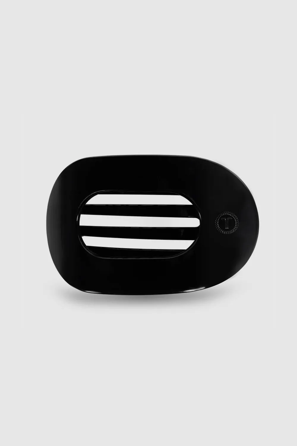 Teleties Large Flat Round Clip in Jet Black | TT-FCL01-002 sold by Glik’s product image thumbnail 2