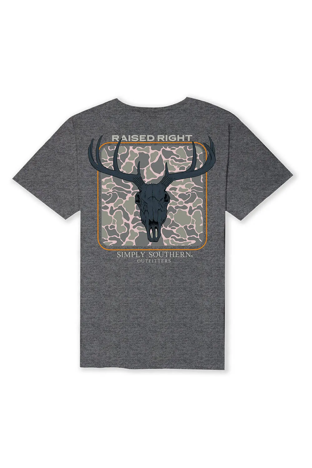Simply Southern Antler T-Shirt for Men in Grey | MN-SS-DEER-GRAPHITEHTHR-S sold by Glik’s product image thumbnail 3