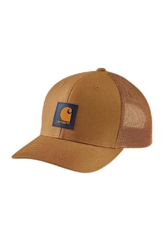 Carhartt Rugged Flex Logo Patch Trucker Hat for Men in Brown | 105216-B65 sold by Glik’s