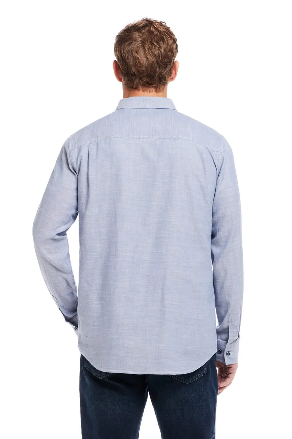 Weatherproof Vintage Winter Oxford Button Down Shirt for Men in Bering Sea | F2485808GK-BERING SEA sold by Glik’s product image thumbnail 4