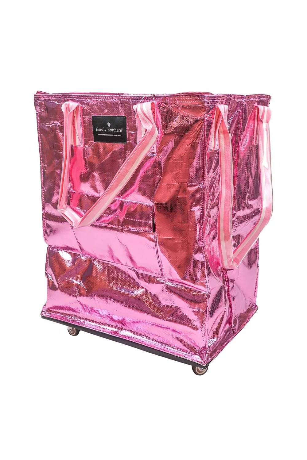 Simply Southern Rolling Tote Bag in Pink | 0124-BAG-ROLLTOTE-PINK sold by Glik’s product image thumbnail 2