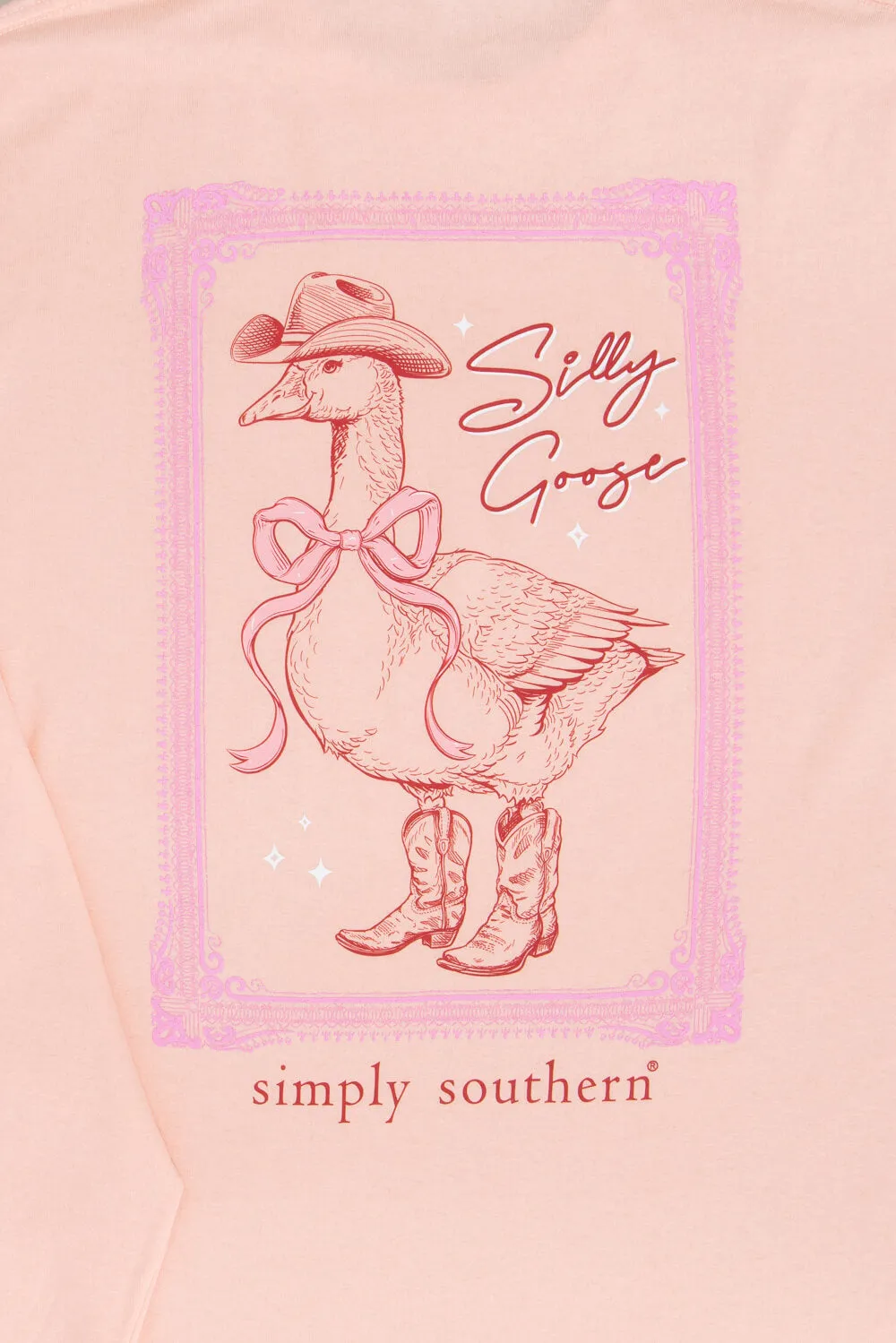 Simply Southern Plus Size Long Sleeve Silly Goose for Women in Reef | EXT-LS-GOOSE-REEF sold by Glik’s product image thumbnail 2