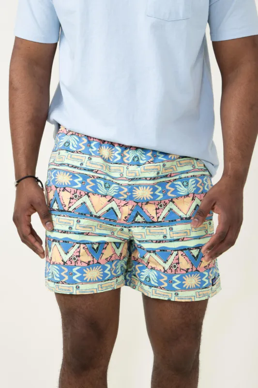 Patagonia Men’s 5” Baggies Shorts in Blue Geometric | 57022-HGSA sold by Glik’s