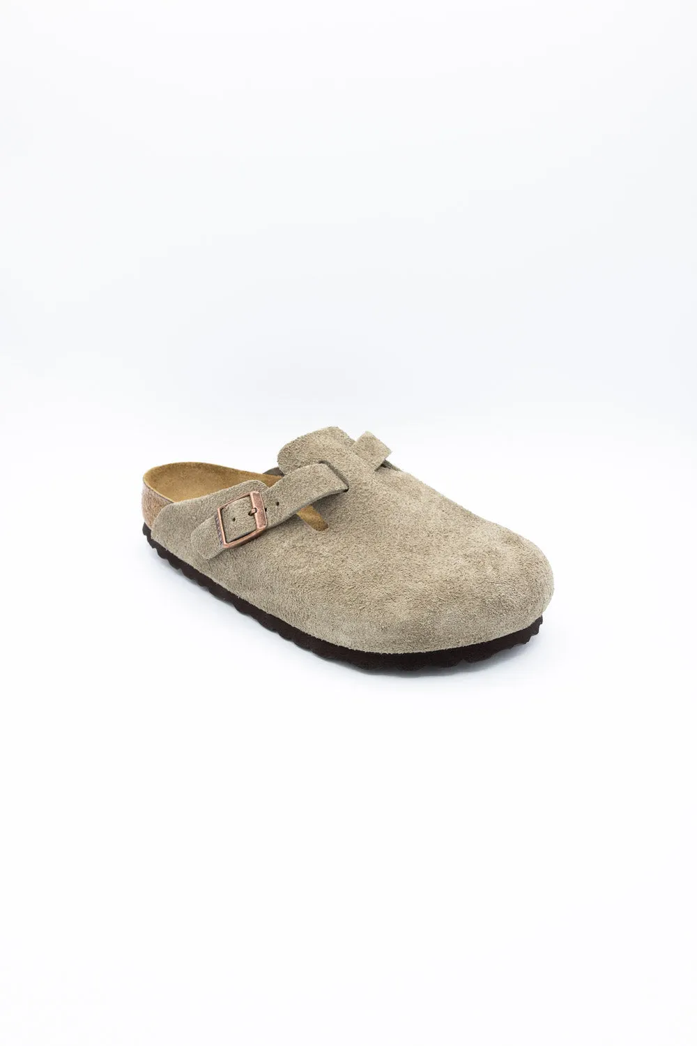Birkenstock Boston Soft Footbed Suede Leather Clogs for Women in Taupe | 560771-W sold by Glik’s product image thumbnail 2