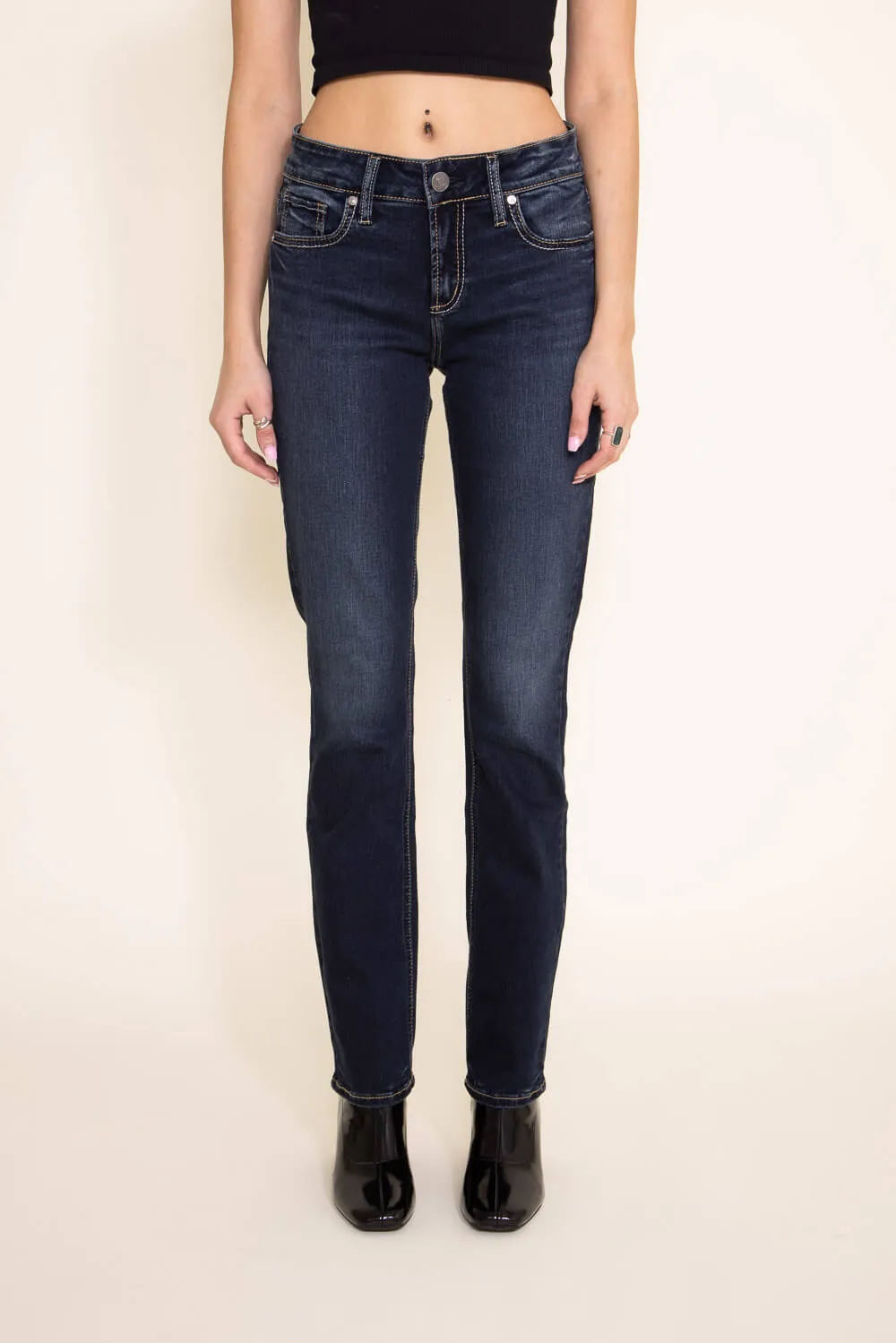 Silver Jeans Elyse Straight Jeans for Women | L03403EDB441 sold by Glik’s product image thumbnail 4