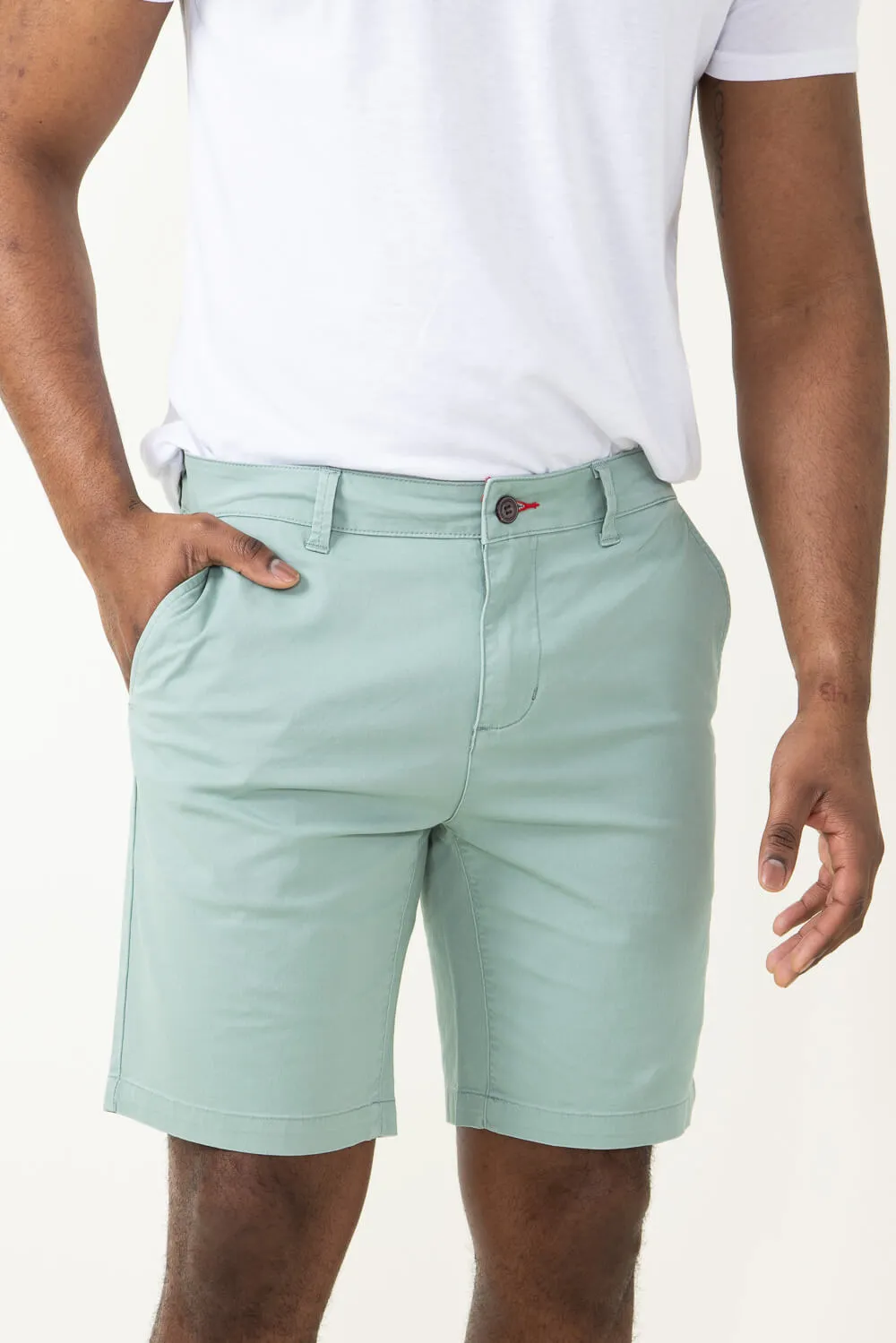 1897 Original 9" Washed Twill Shorts for Men in Green | 4GLL1223-GREEN sold by Glik’s product image thumbnail 3
