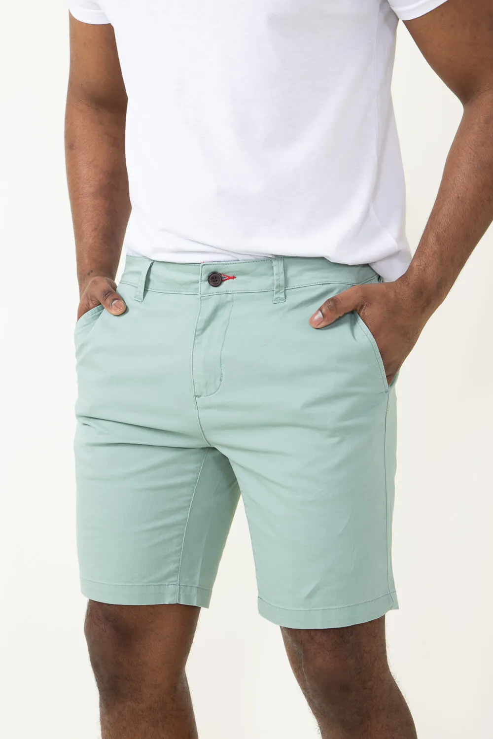 1897 Original 9" Washed Twill Shorts for Men in Green | 4GLL1223-GREEN sold by Glik’s product image thumbnail 4