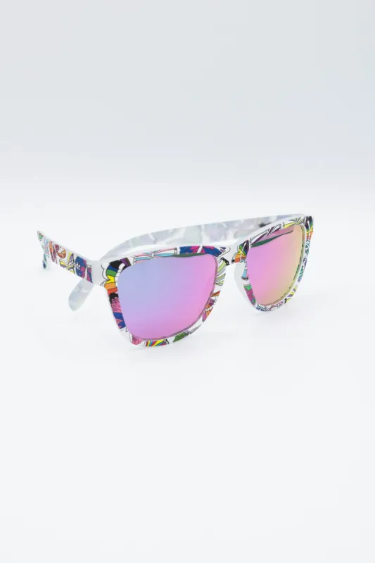 goodr Is It Queer In Here Or Is It Just Us Sunglasses in Multi | PRIDE-OG sold by Glik’s