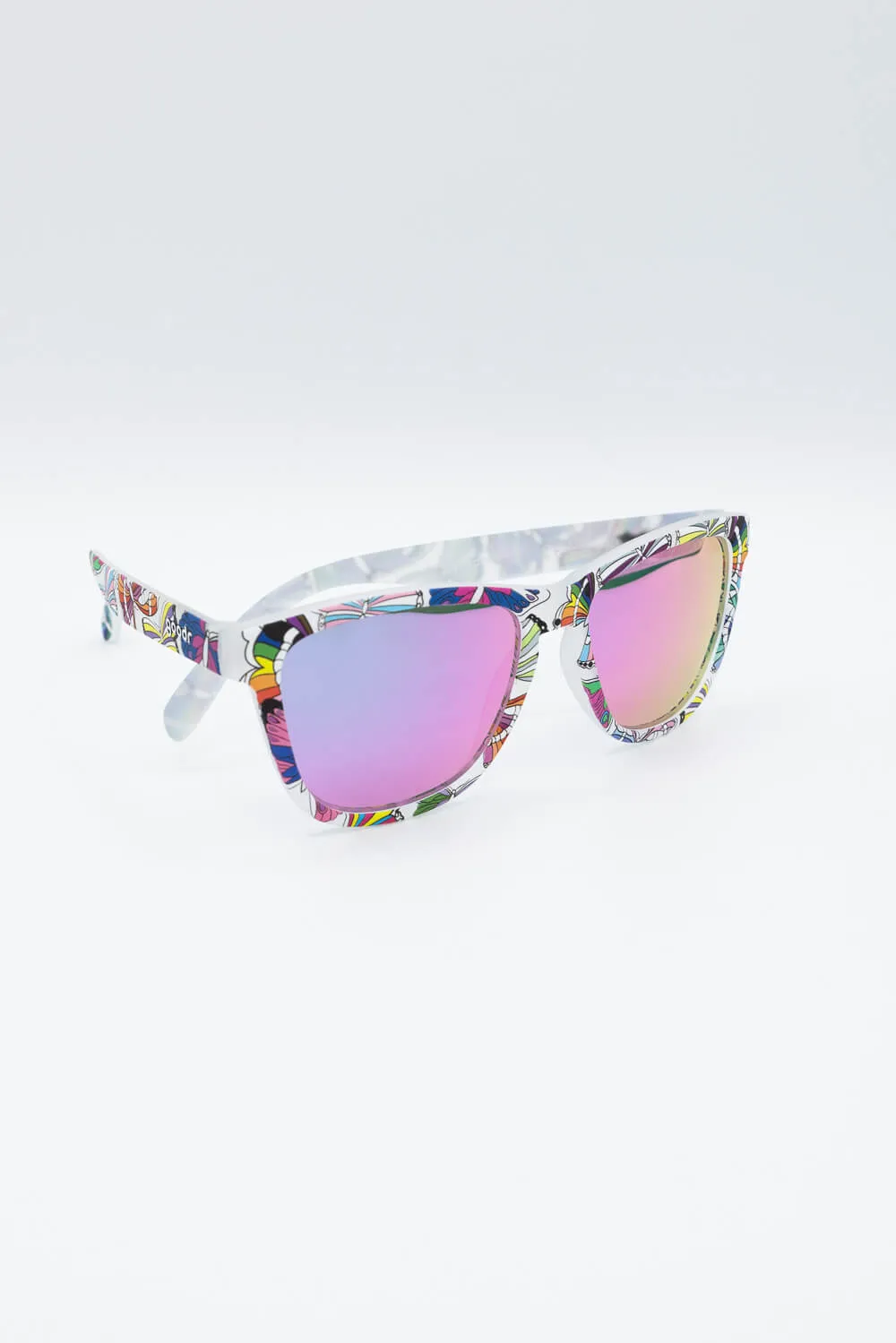 goodr Is It Queer In Here Or Is It Just Us Sunglasses in Multi | PRIDE-OG sold by Glik’s